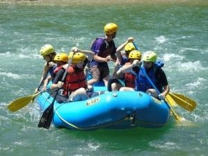 rafting en familia