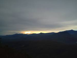 atardecer desde la caja