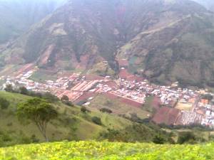 Vista Aerea de El Cobre desde el Cerro Duque
