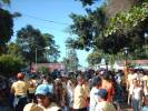 la llegada, la plaza del pueblo de ocumare.
