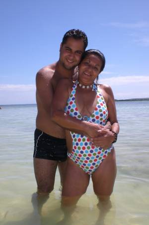 con mi mama