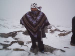 llevando un poquito de frio