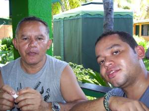 Padre e hijo en margarita