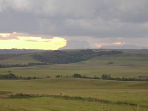 Atardecer en la Gran Sabana