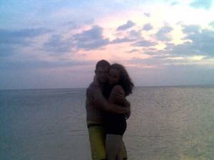 mi amigo jose y yo. atardecer falcon