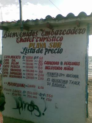 embarcadero playa sur chichiriviche