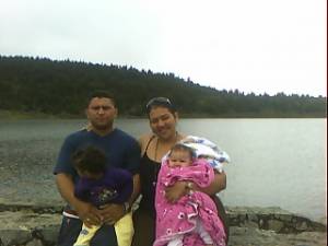 familia pi&ntilde;a morales en la laguna de mucubaji