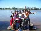 con la familia en el orinoco
