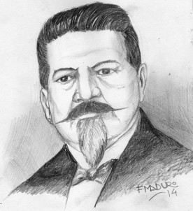 Raimundo Andueza Palacio Ilustración realizada por Francisco Maduro. - raimundo_andueza