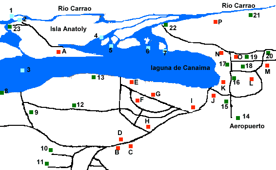 Plano detallado de Canaima