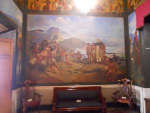Fresco evangelizacin por Tito Salas