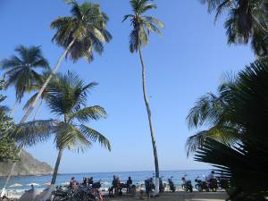 Vista da praia de Cata