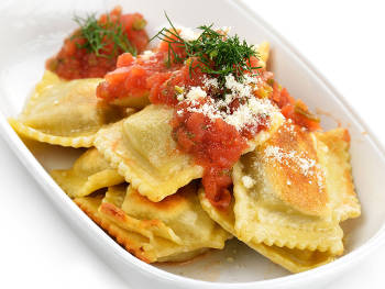 Raviolis con Tomate