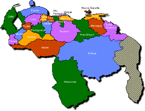 Estados de Venezuela - Venezuela Tuya