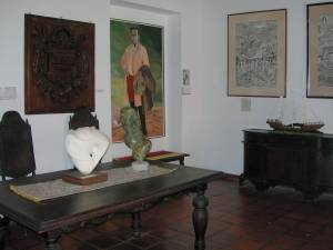 Uma sala do museu