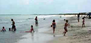 Playa larga en las Restinga