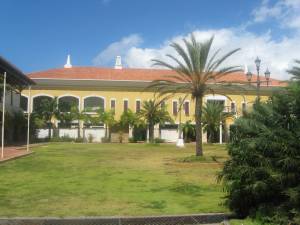 One of the buildings of the port