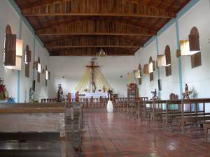Interior of the church altamira de caceres