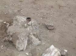 La señal que indica el tope de la cima