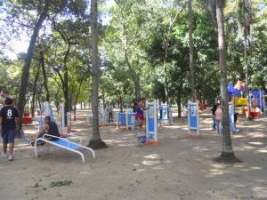 Ejercicios en parque los caobos