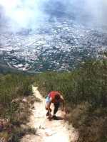Climbing up the mountain