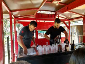 Preparando los colcteles