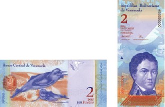 Billete de 2 bol&iacute;vares