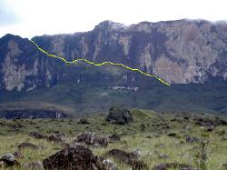 The ramp to climb the Roraima