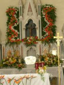 L’autel de l’église