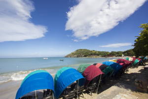 Playa de Punta Toldos en la playa