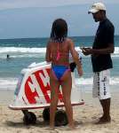 Heladeros en la playa