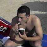 Helado de coco en su Concha