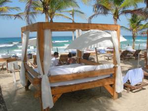 Beds on the beach