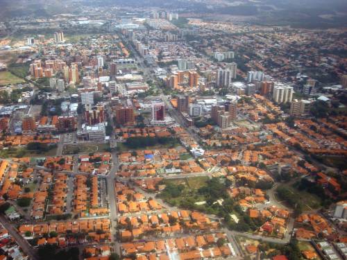 Vista aérea del este de Barquisimeto